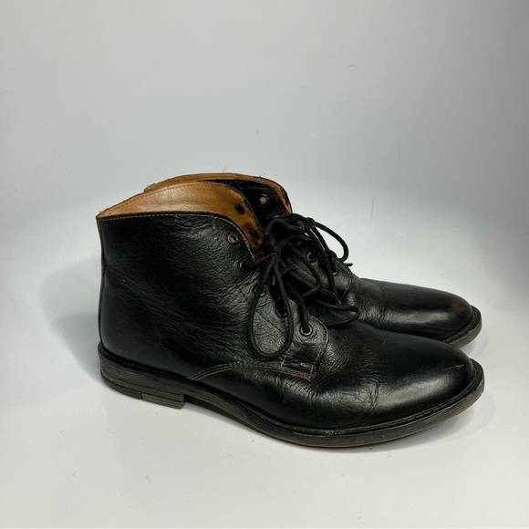 Bed Stu Hoover Chukka boots black leather lace up boots size‎ 10.5 main image 7